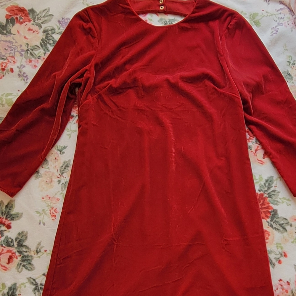 NWTS & Other Stories Velvet Open Back Party Dress - Picture 9 of 9